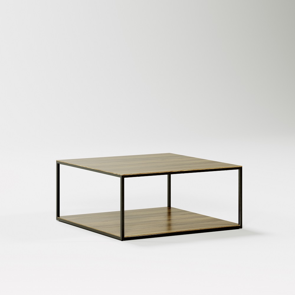 Retirement Occasional Liv Square Coffee Table, side view